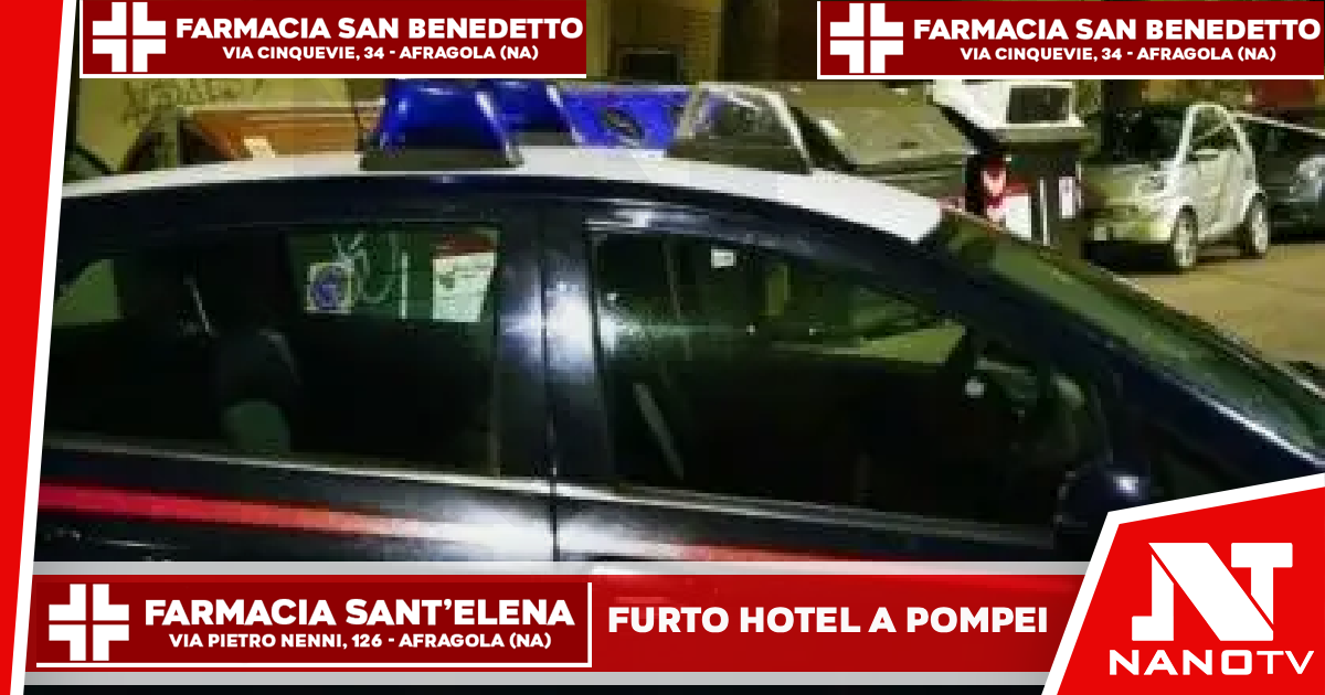 Tentano il furto nell’hotel abbandonato: tre arresti a Pompei