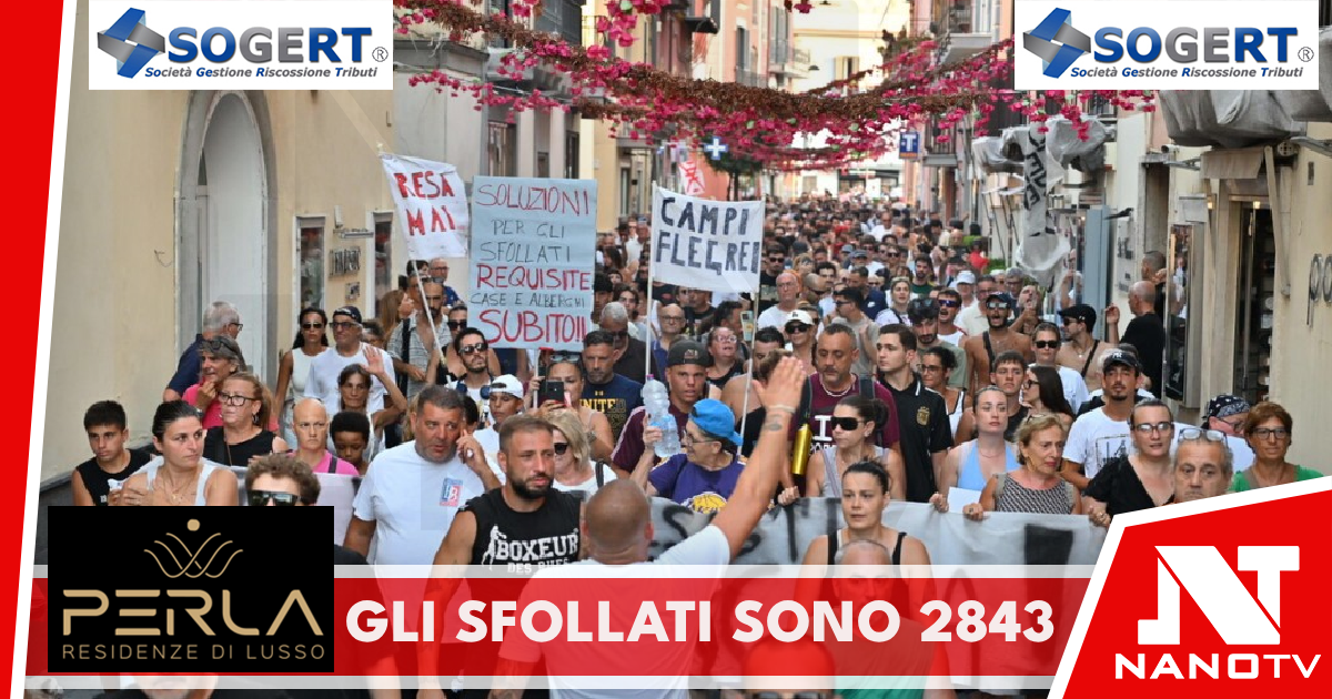 Campi Flegrei, a Pozzuoli gli sfollati ora sono 2.843