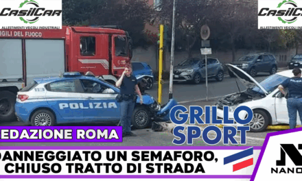 Scontro fra auto e volante della polizia a Roma
