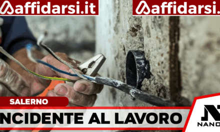 Infortunio sul lavoro a Salerno: operaio 44enne folgorato da una scossa elettrica nell’ex area Amato