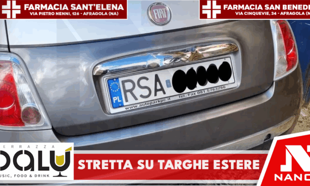 Veicoli con targa estera a Napoli, arriva la stretta sui controlli
