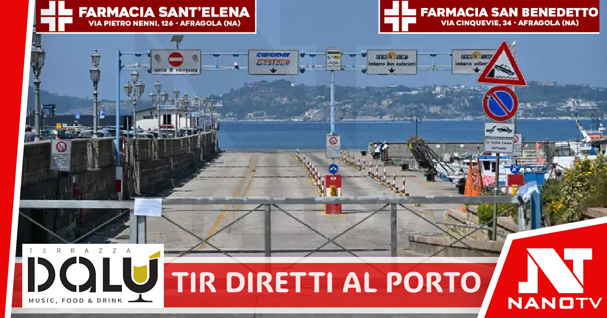 Campi Flegrei: Tir diretti al porto di Pozzuoli, sopralluoghi in edifici pericolanti