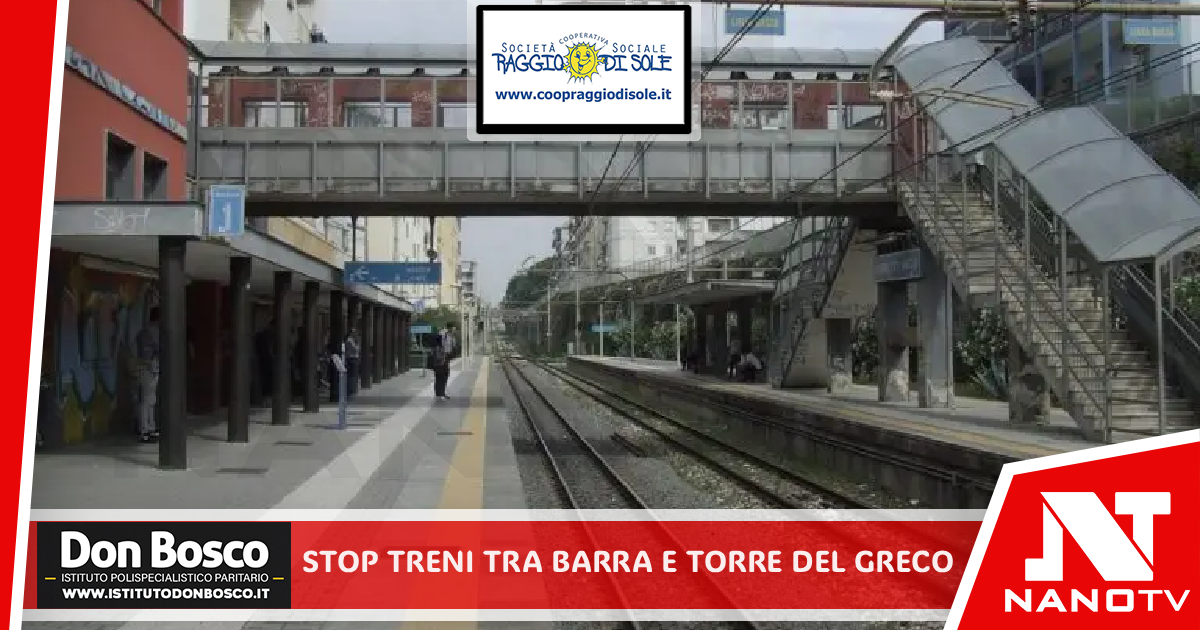 Eav, stop ai treni tra Barra e Torre del Greco: bus sostitutivi il 28 e 29 agosto