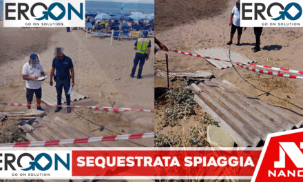 Mondragone: Amianto tra i bagnanti, sequestrata spiaggia di 300 metri e nasse per la pesca. Operazione della Polizia Provinciale e Guardia Costiera.