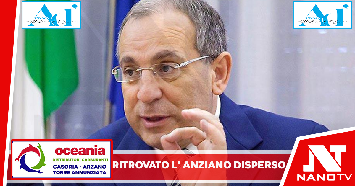 Il Prefetto di Napoli, Michele di Bari, esprime il più sentito apprezzamento nei confronti di protezione civile e del soccorso pubblico che hanno partecipato alle operazioni di ricerca di un anziano,