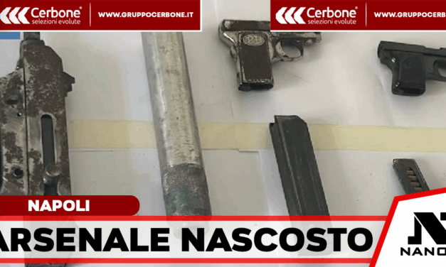 Arsenale nascosto al Rione Traiano: sequestrate una Micro Uzi e due pistole clandestine