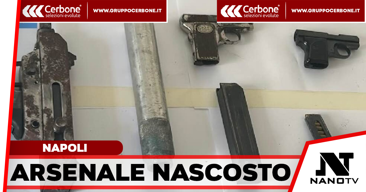 Arsenale nascosto al Rione Traiano: sequestrate una Micro Uzi e due pistole clandestine