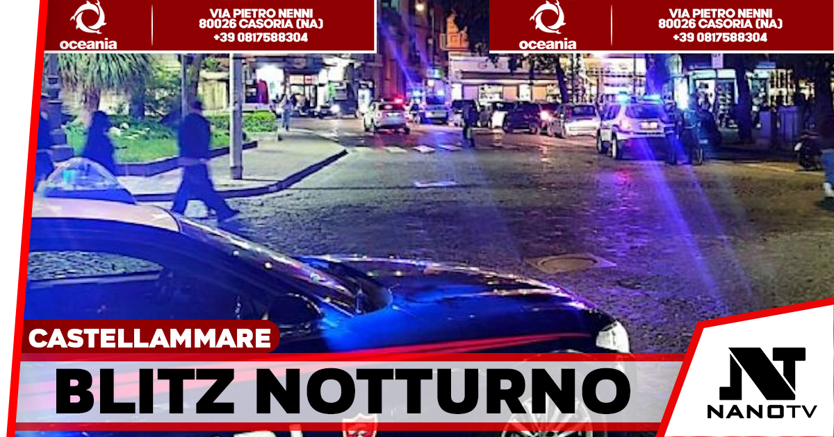 Castellammare, maxi-blitz anti-movida: 317 persone identificate, un 21enne denunciato per spaccio