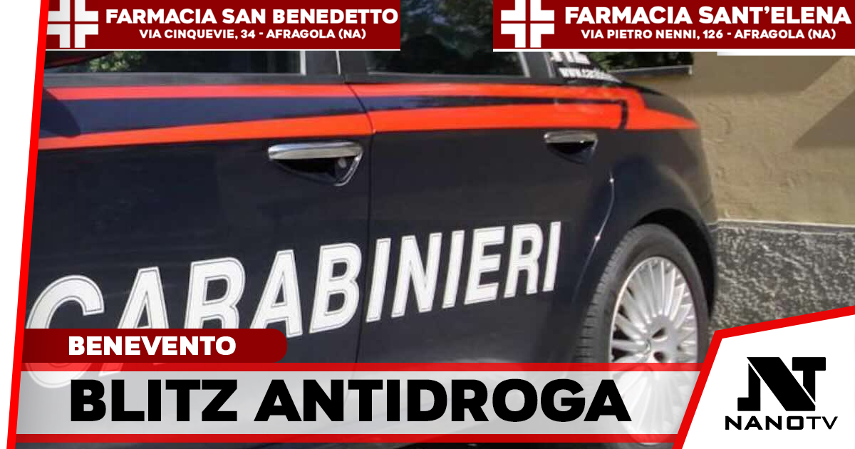 Droga in casa a Benevento: minorenne arrestato con 270 grammi di hashish