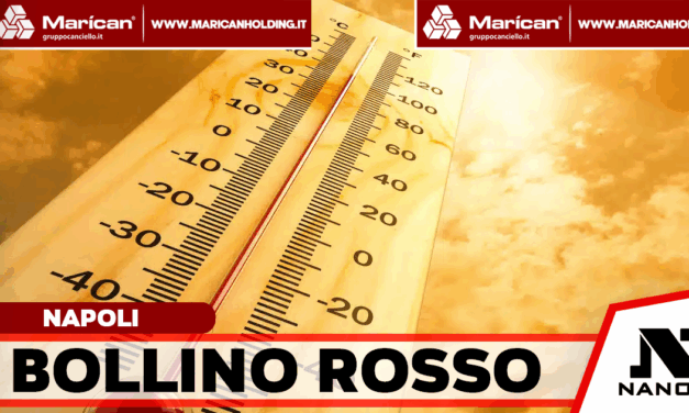 Ondata di calore da record in Campania: 48 gradi percepiti al suolo a Napoli Centrale e Afragola