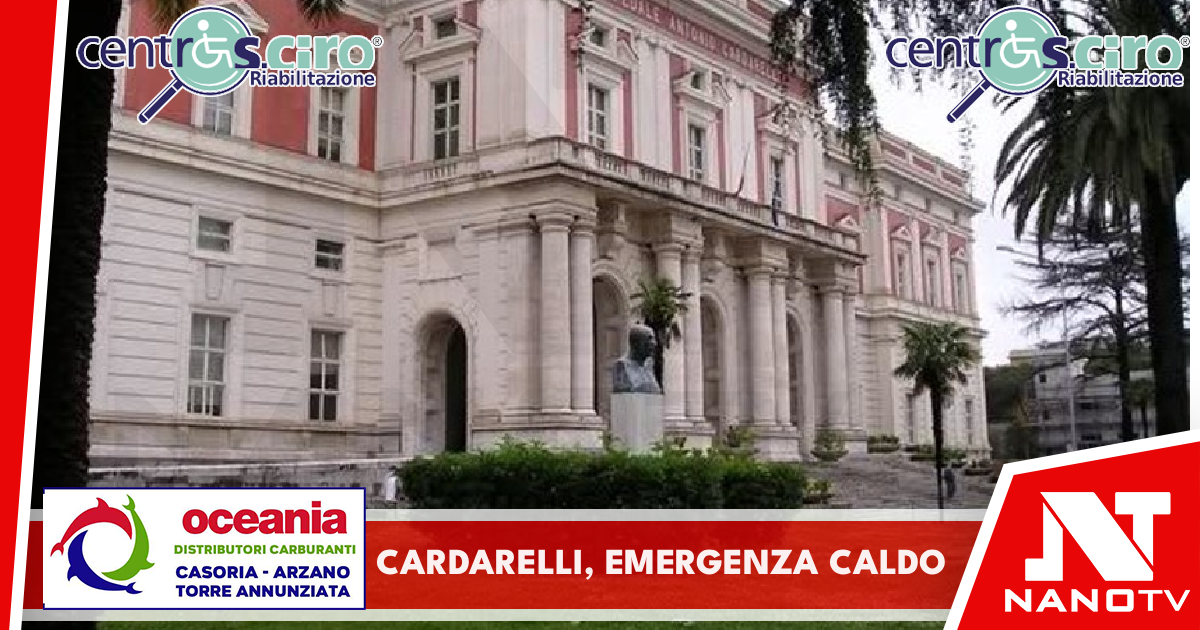 Cardarelli, emergenza caldo: nell’ultima settimana oltre 1500 accessi, il picco lunedì con 256 persone in Pronto soccorso in 24 ore.