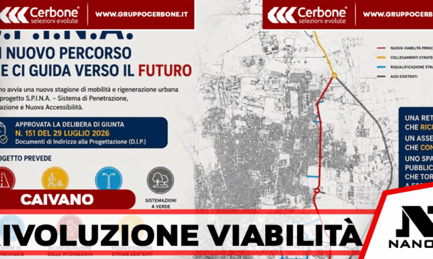 Caivano ridisegna la mobilità: al via il progetto S.P.I.N.A. per ricucire la città