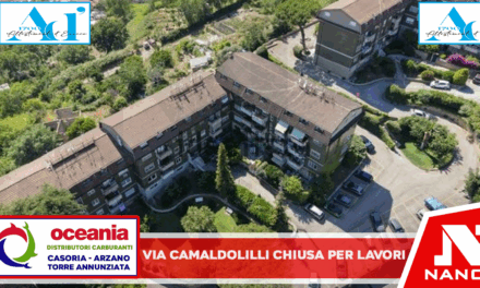 Tratto di via Camaldolilli chiuso al traffico per lavori