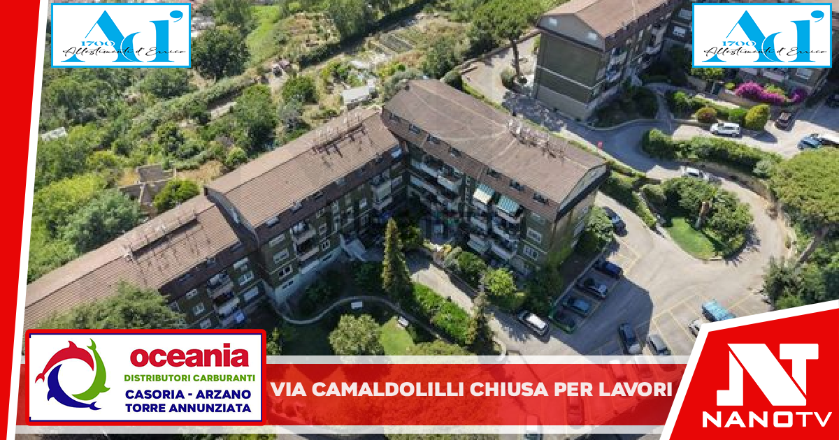 Tratto di via Camaldolilli chiuso al traffico per lavori