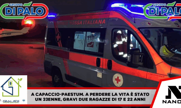 Scontro tra auto nel Salernitano, un morto e tre feriti.
