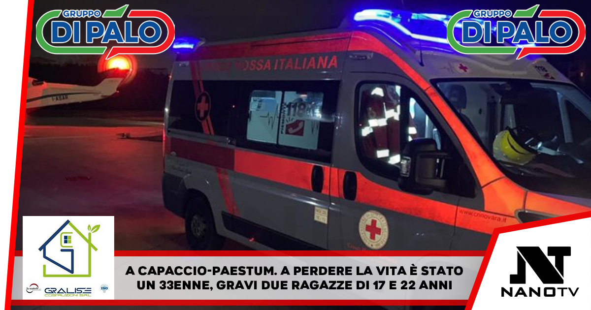 Scontro tra auto nel Salernitano, un morto e tre feriti.