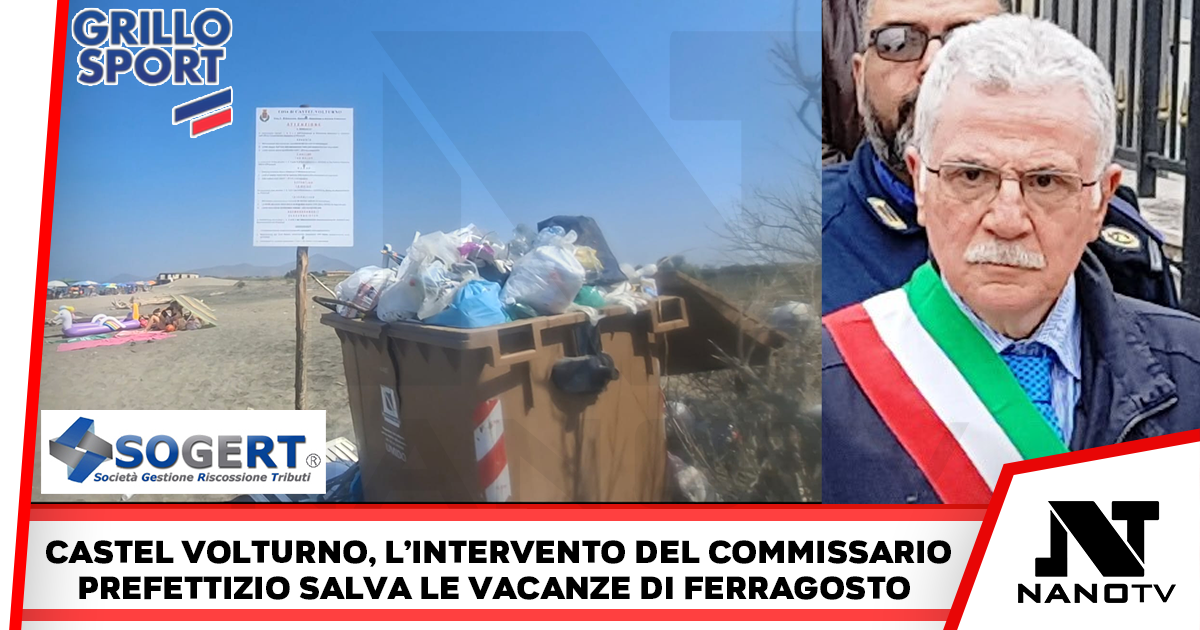 Castel Volturno, vacanze salve dopo la crisi raccolta rifiuti. Immediato l’intervento del Commissario Prefettizio Fernando Mone