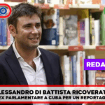 Alessandro Di Battista in ospedale all’Avana: e’ a Cuba per realizzare un reportage