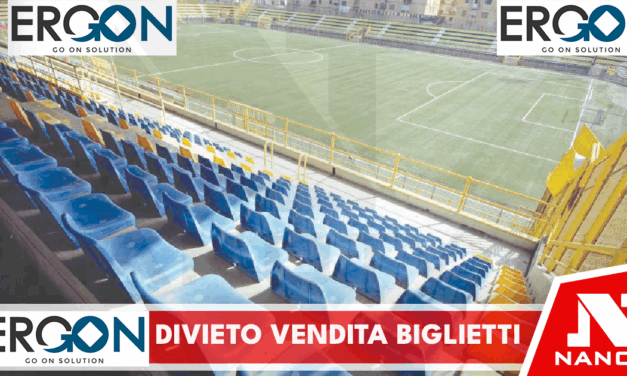 il Prefetto di Napoli, Michele di Bari, ha disposto, per l’incontro di calcio ” Juve Stabia – Pisa”, : divieto di vendita dei biglietti ai residenti nella provincia di Pisa.
