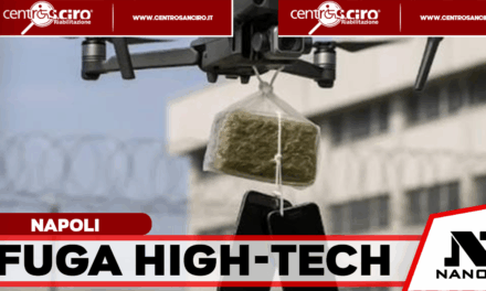 Droga in carcere a Poggioreale: drone d’alta tecnologia sfida i controlli, la Polizia Penitenziaria recupera un chilo di hashish