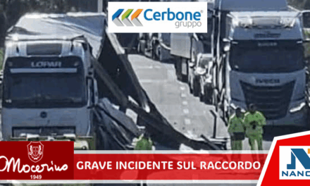 Grave incidente sul Raccordo, all’altezza di Fisciano: scontro tra tir, tratto temporaneamente chiuso