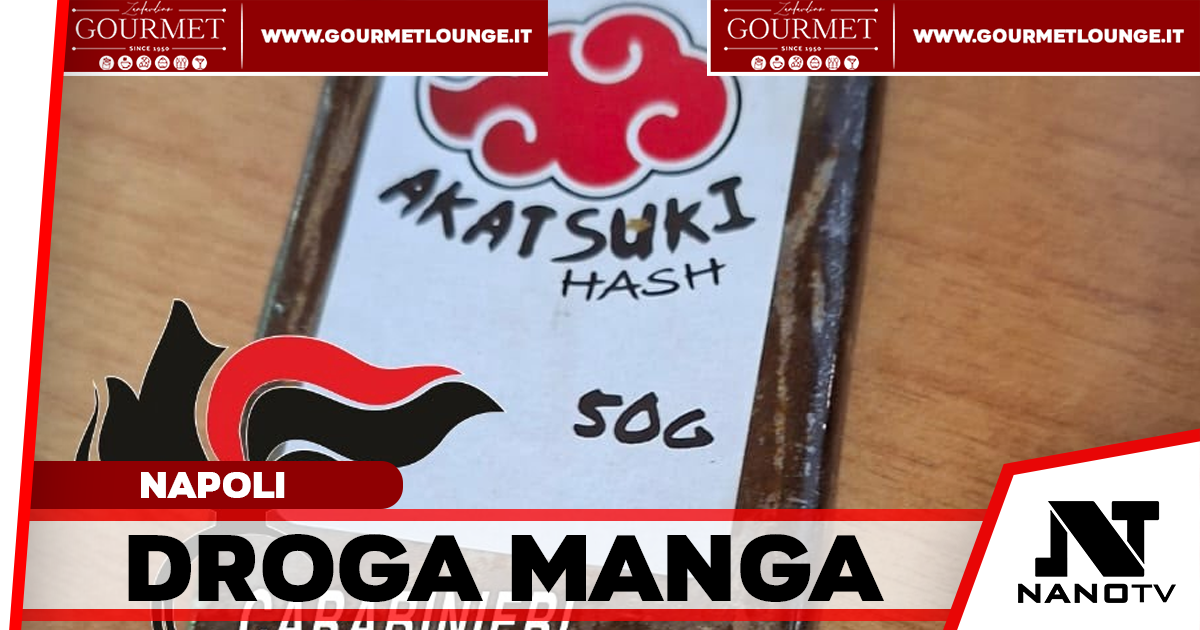 La droga si veste da manga: panetti di “Akatsuki Hash” tra Napoli e Giugliano, tre arresti in 24 ore
