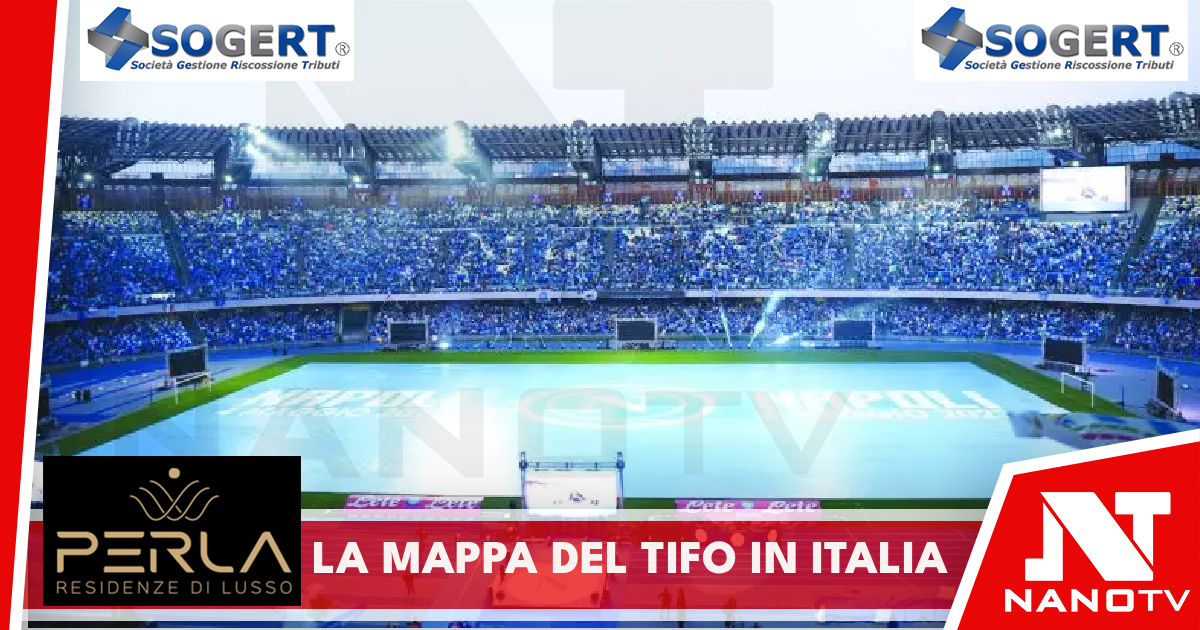 Mappa del tifo, la juve la piu’ seguita, il Napoli fuori dal podio