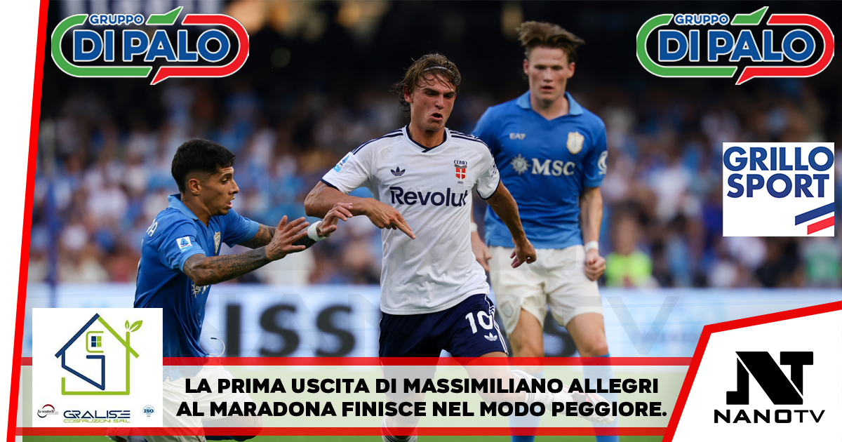 Colpo del Como a Napoli, Allegri ko all’esordio al Maradona