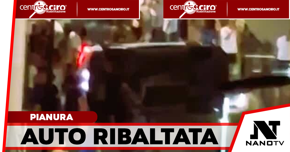 Tragedia sfiorata a Pianura: auto si ribalta nella notte, conducente illeso
