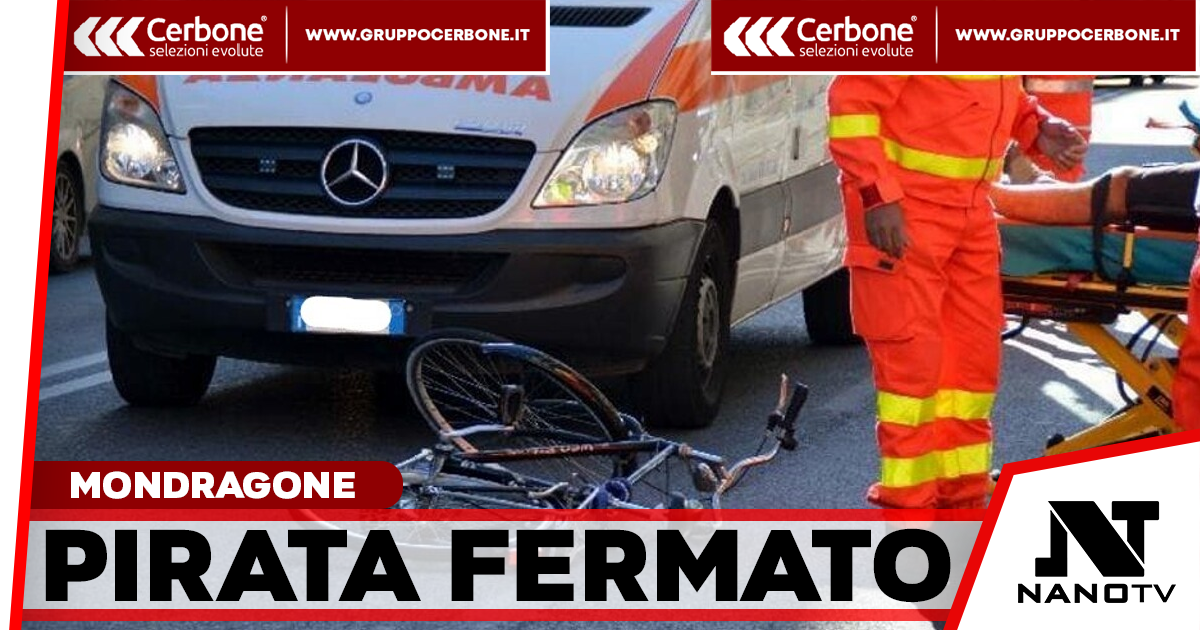 Mondragone, investe un ciclista e fugge: fermato un 50enne, il ferito è grave