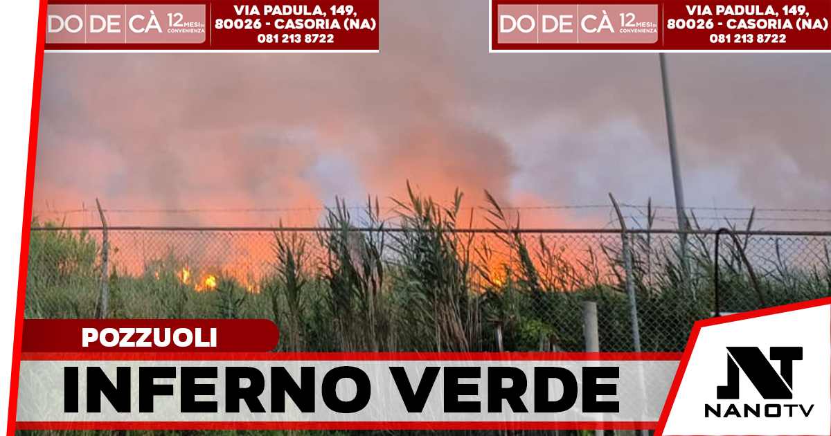 Sterpaglie in fiamme, rogo devastante a Pozzuoli: bruciati 7 ettari di macchia mediterranea, arrestato un 52enne