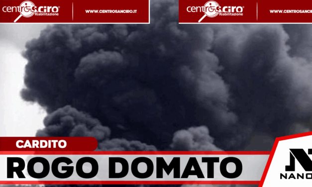 Cardito: incendio in un terreno privato, intervento dei Vigili del Fuoco