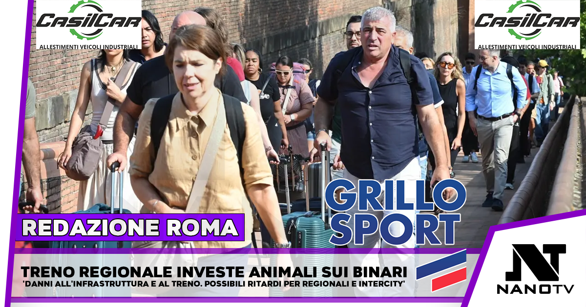 Circolazione sospesa sulla Orte-Roma dopo investimento animali da parte di un treno regionale