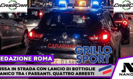 Rissa in strada con lancio di bottiglie, 4 arresti
