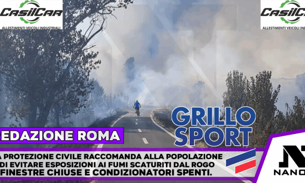 Roma, incendio a Tor di Valle: chiuso al traffico tratto della via del Mare, la cenere arrivata anche in Centro
