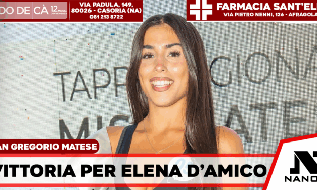 San Gregorio Matese incorona la caivanese Elena D’Amico Miss Cinema