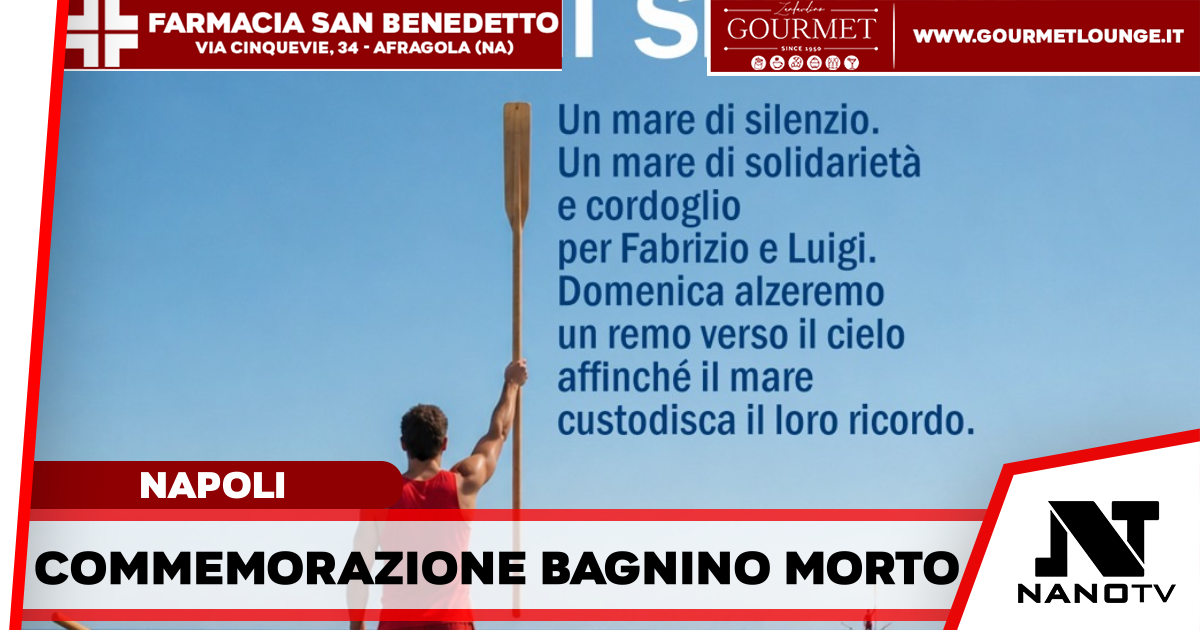 Andora: SIB Campania, domenica remo alzato in memoria del bagnino morto