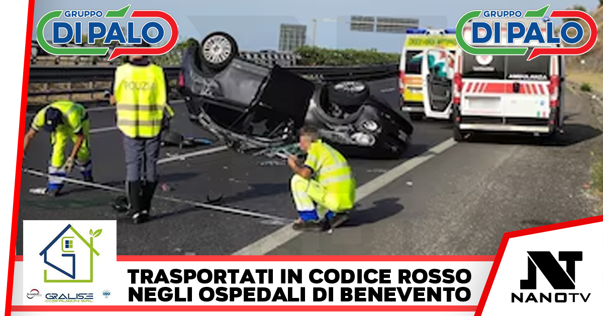 Sei feriti in uno scontro tra quattro auto nel Sannio, alcuni gravi