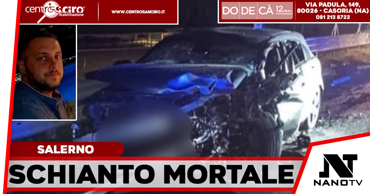 Paestum, tragico schianto sulla Statale 18: muore meccanico 33enne, quattro giovani feriti