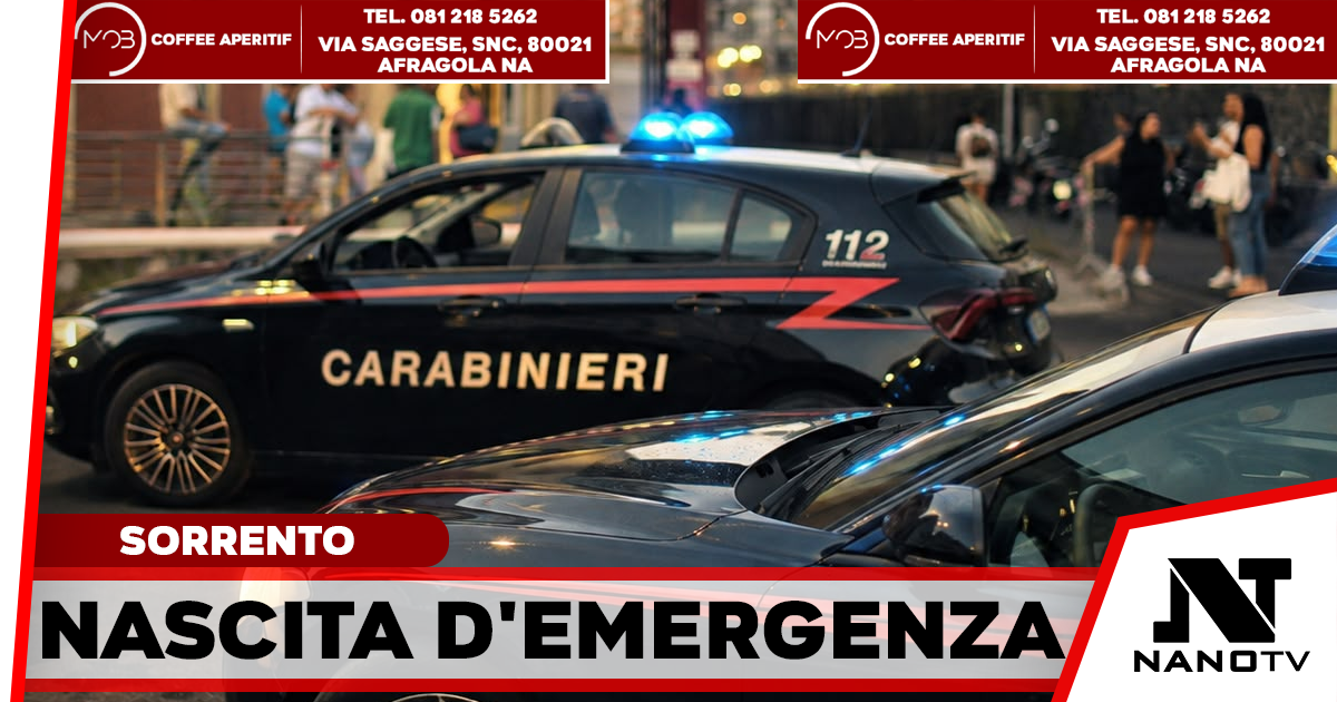 Corsa contro il tempo in Penisola Sorrentina: la scorta dei Carabinieri fa nascere un bimbo