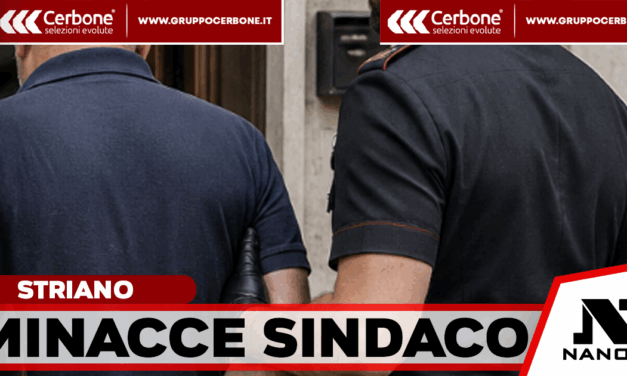 STRIANO – Minaccia di morte il sindaco durante un sopralluogo: arrestato un 67enne
