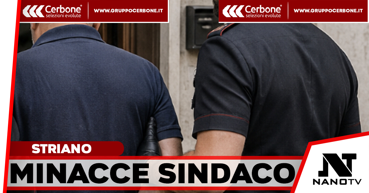 STRIANO – Minaccia di morte il sindaco durante un sopralluogo: arrestato un 67enne