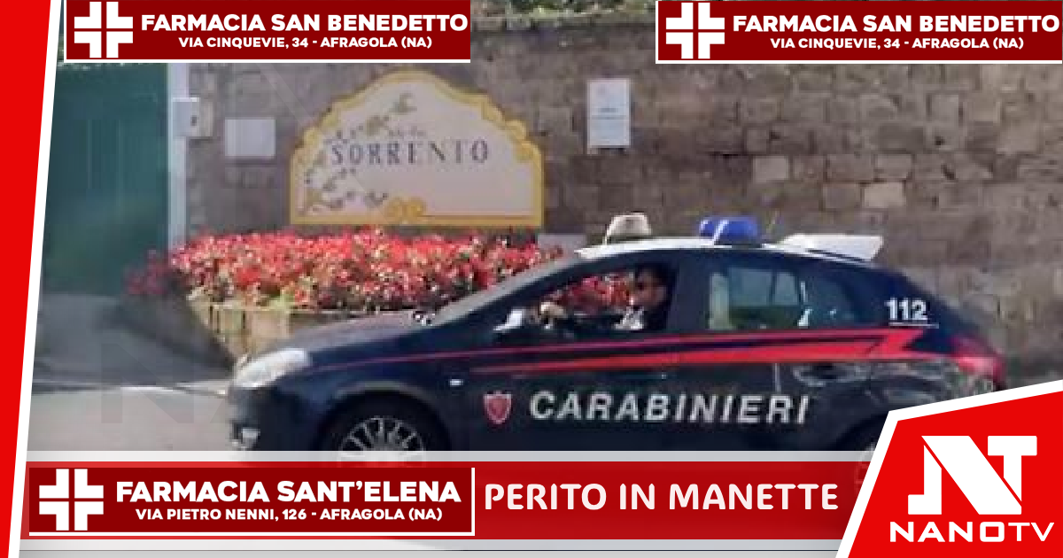 *SORRENTO: perito del tribunale finisce davanti al giudice, è un truffatore. E non è perito. 22enne arrestato dai Carabinieri*