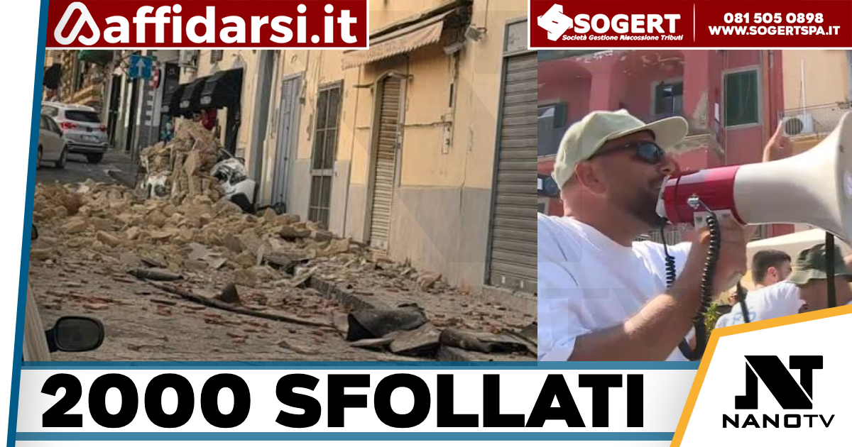 Campi Flegrei, sfollati saliti quasi a quota 2mila
