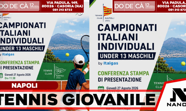 Napoli capitale del tennis giovanile: dopo 8 anni tornano i Campionati italiani Under 13