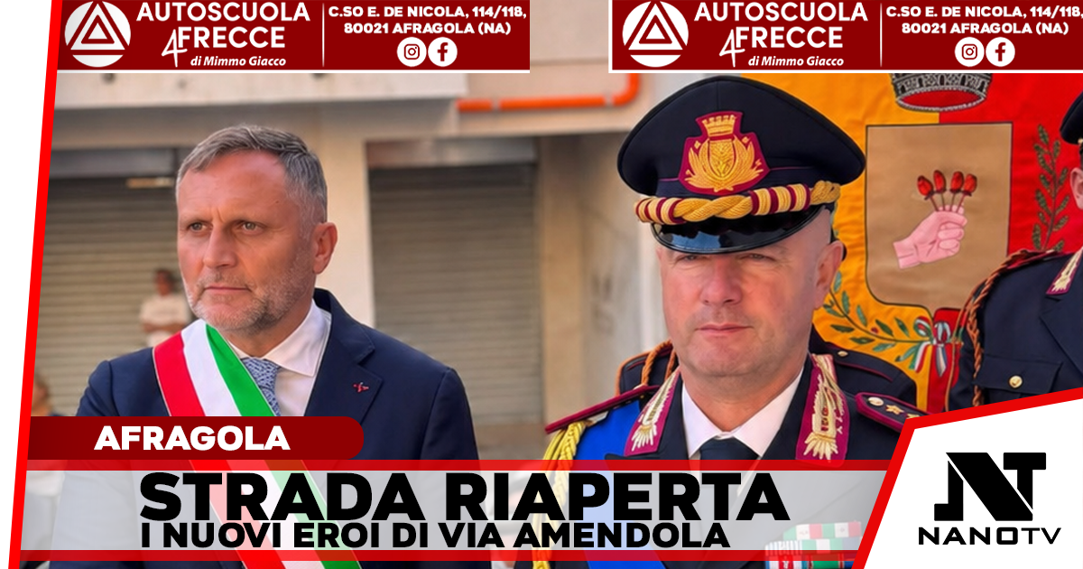 Afragola, Via Amendola riapre: dopo l’emergenza torna il traffico, decisivo il lavoro delle istituzioni