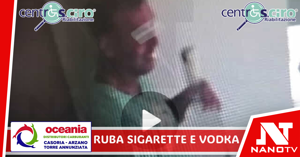 Entra per fare la spesa, poi ruba sigarette elettroniche e vodka: il video finisce sui social