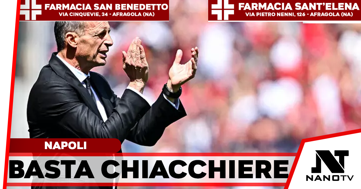 Napoli, Allegri scuote gli azzurri: «Basta chiacchiere, col Bologna bisogna vincere»