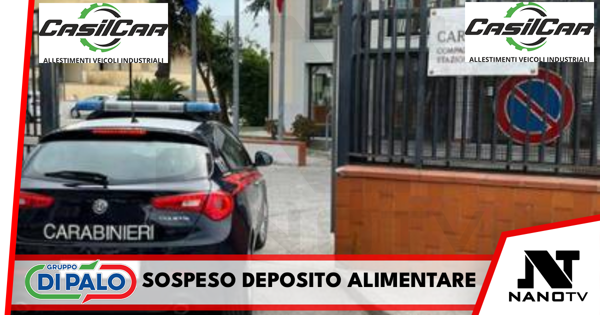 *Caivano: controlli dei carabinieri in comunità per minori. Sospeso un deposito alimentare, Recipienti con insetti e buste di farina con vermi tra i sequestri dei carabinieri*