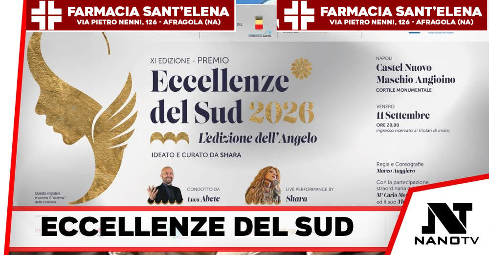 A NAPOLI IL PREMIO DELLE ECCELLENZE DEL SUD